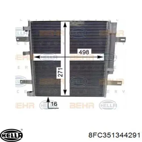 Radiador de aparelho de ar condicionado A9705000154 Mercedes