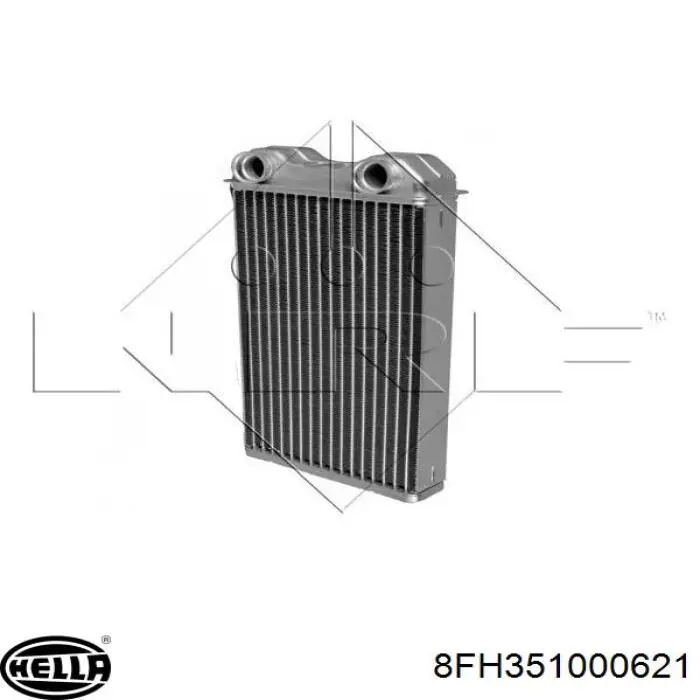 Radiador de forno (de aquecedor) 8FH351000621 HELLA