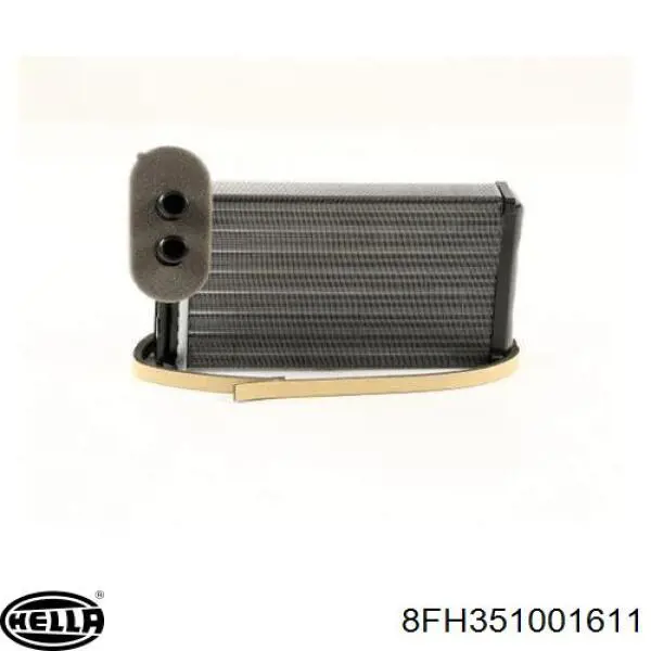 Radiador de forno (de aquecedor) 8FH351001611 HELLA