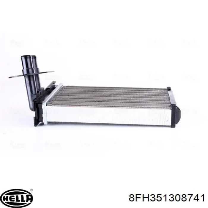 Radiador de forno (de aquecedor) 8FH351308741 HELLA