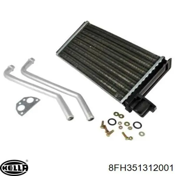 Radiador de forno (de aquecedor) 8FH351312001 HELLA