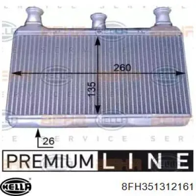 Radiador de forno (de aquecedor) HELLA 8FH351312161 preço, a partir de 58,40 USD