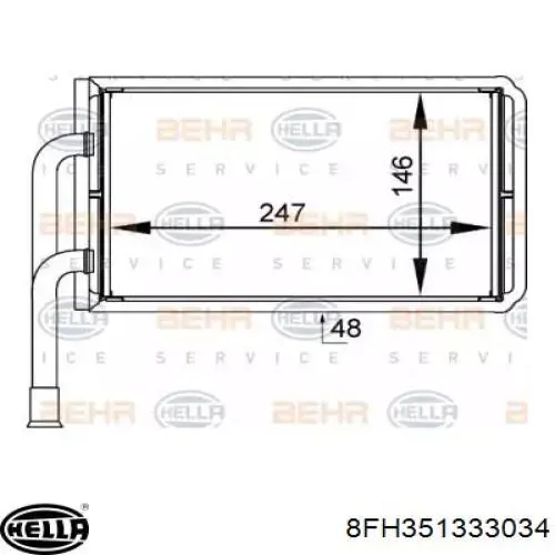 Compre 1350118 Ford Radiador traseiro de forno (de aquecedor)