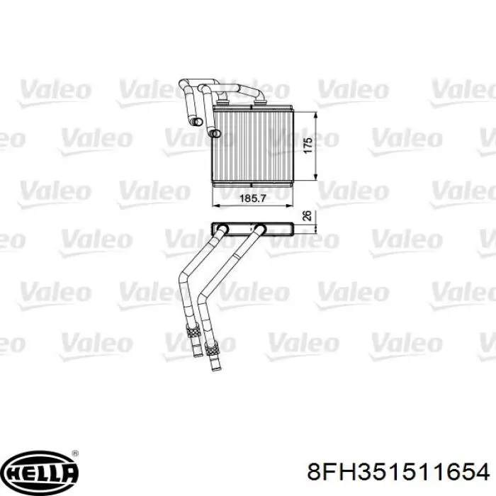 27140BR12C Nissan/Infiniti Radiador de forno (de aquecedor)