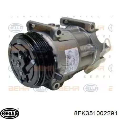 Compressor de aparelho de ar condicionado 51883102 Fiat/Alfa/Lancia