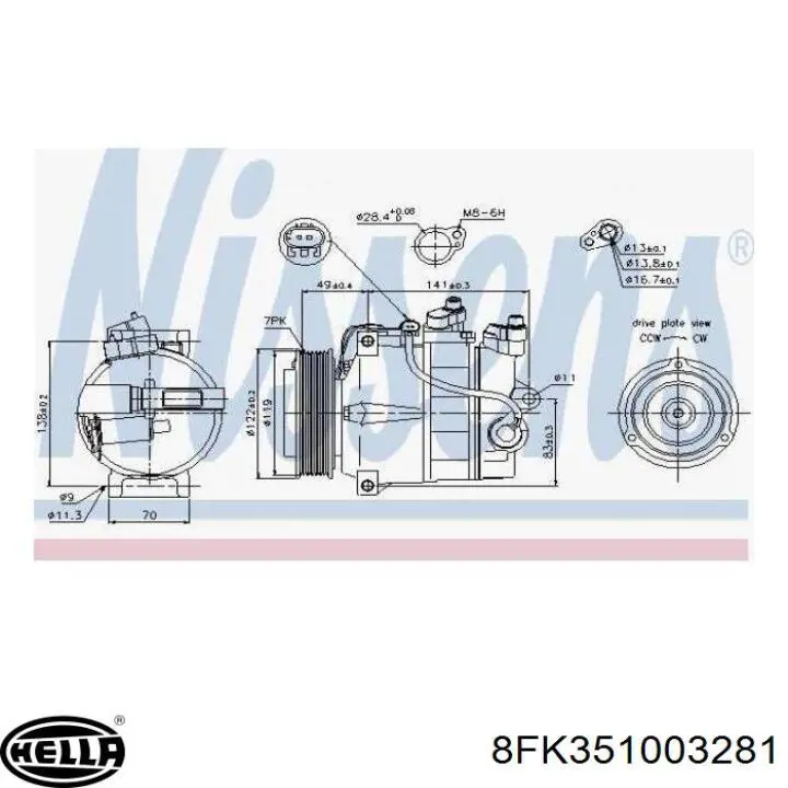 Compre DCP21029 Denso Compressor de aparelho de ar condicionado