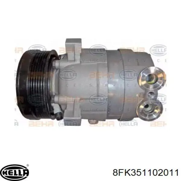 Compressor de aparelho de ar condicionado 8FK351102011 HELLA