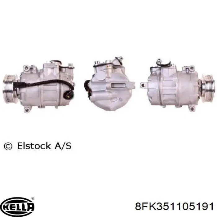 6RF820803E VAG Compressor de aparelho de ar condicionado