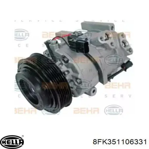 Compressor de aparelho de ar condicionado 815658 VALEO