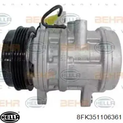 Compressor de aparelho de ar condicionado 8FK351106361 HELLA