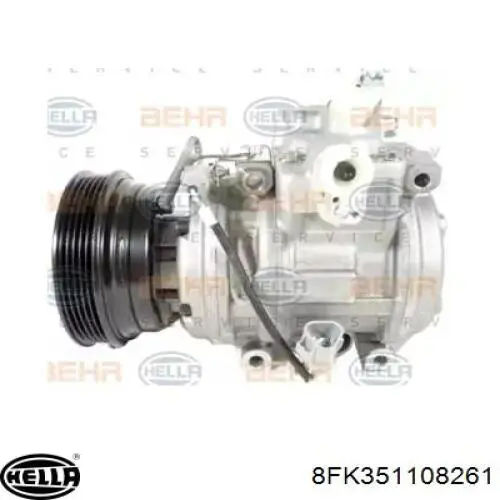 Compre 8FK351108261 HELLA Compressor de aparelho de ar condicionado