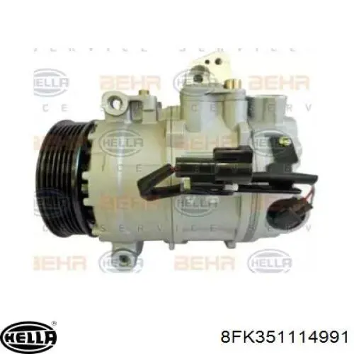 6W9319D629AB Jaguar Compressor de aparelho de ar condicionado