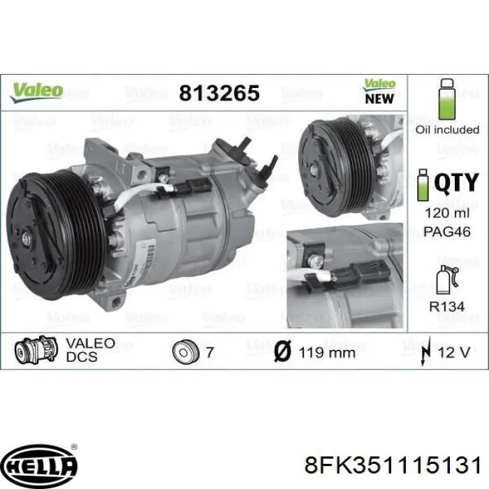Compressor de aparelho de ar condicionado 1986AD1059 Bosch