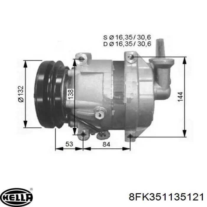 Compre 5512108 ZAZ Compressor de aparelho de ar condicionado