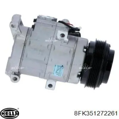 Compressor de aparelho de ar condicionado BBN261450C Mazda