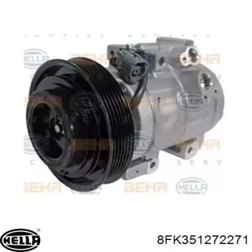 Compressor de aparelho de ar condicionado BBN261450C Mazda