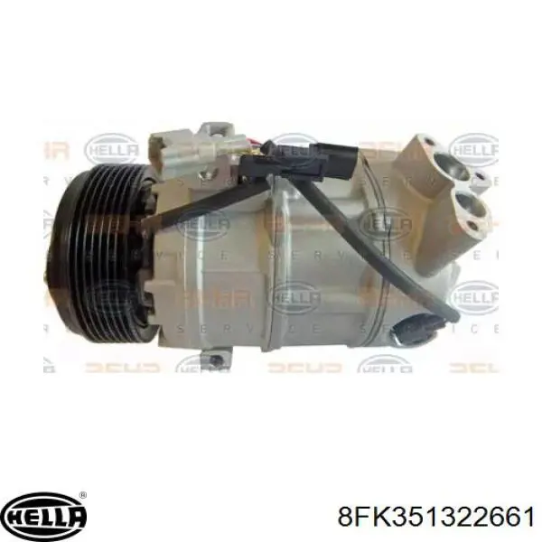 Compressor de aparelho de ar condicionado 8FK351322661 HELLA