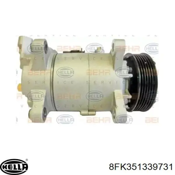 Compressor de aparelho de ar condicionado 8FK351339731 HELLA