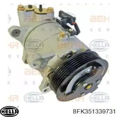 Compre 8FK351339731 HELLA Compressor de aparelho de ar condicionado