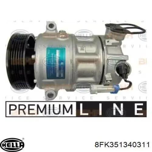 Compressor de aparelho de ar condicionado P13232307 General Motors