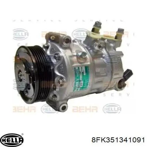 Compressor de aparelho de ar condicionado Delphi CS20647