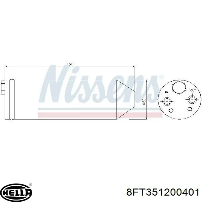 Compre 97184362 Opel Tanque de recepção do secador de aparelho de ar condicionado