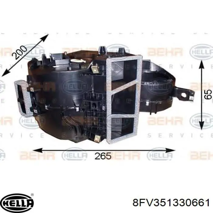 Vaporizador de aparelho de ar condicionado 8FV351330661 HELLA