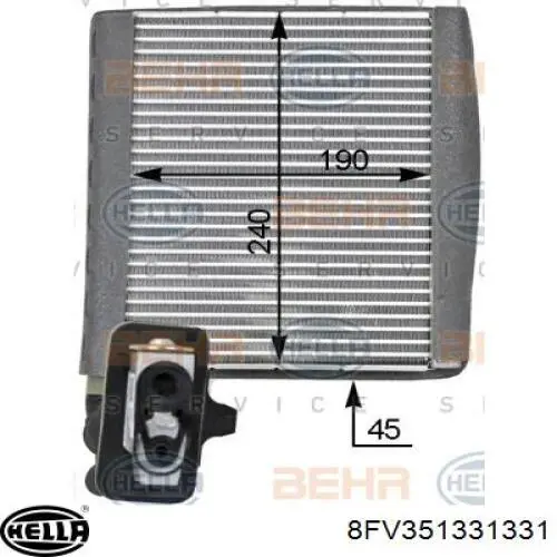 Vaporizador de aparelho de ar condicionado Ford 1785796 preço, a partir de 130,86 USD