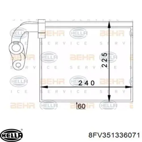Vaporizador de aparelho de ar condicionado HELLA 8FV351336071 preço, a partir de 100,45 USD