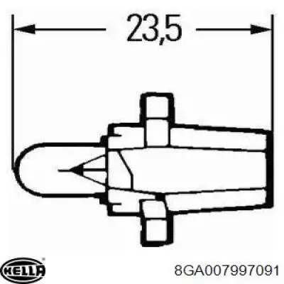 Compre 8GA007997091 HELLA Lâmpada