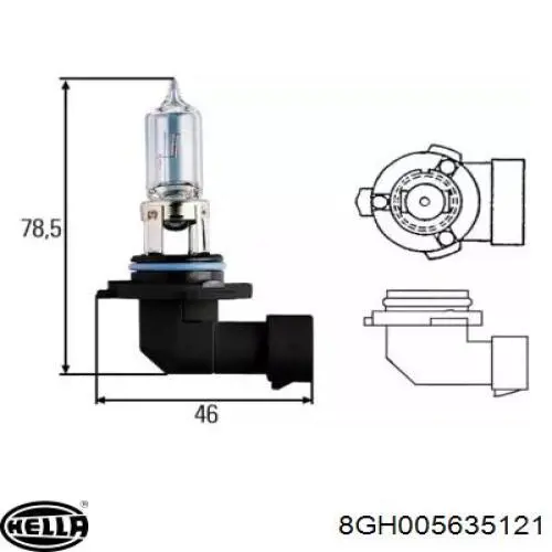Compre 8GH005635121 HELLA Lâmpada halógena
