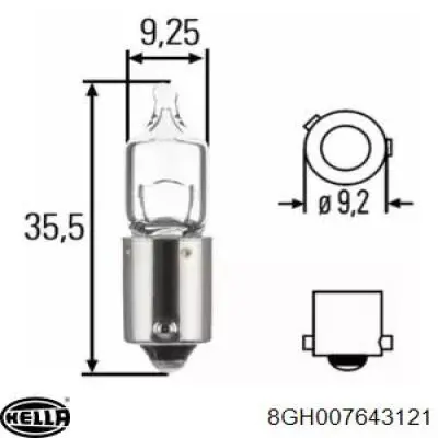Compre 8GH007643121 HELLA Lâmpada