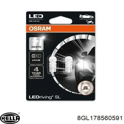 Lâmpada de quebra-luz de iluminação de salão/de cabina HELLA 8GL178560591 preço, a partir de 13,68 USD