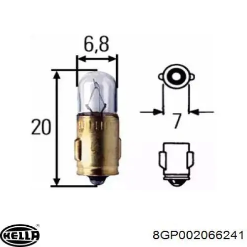 Compre 8GP002066241 HELLA Lâmpada