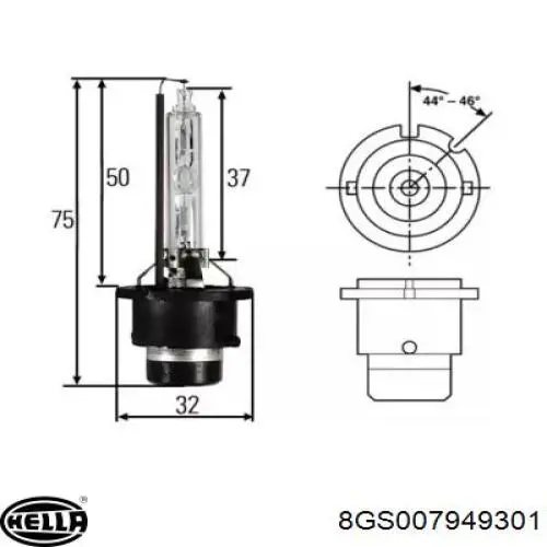 Compre 8GS007949301 HELLA Lâmpada de xénon
