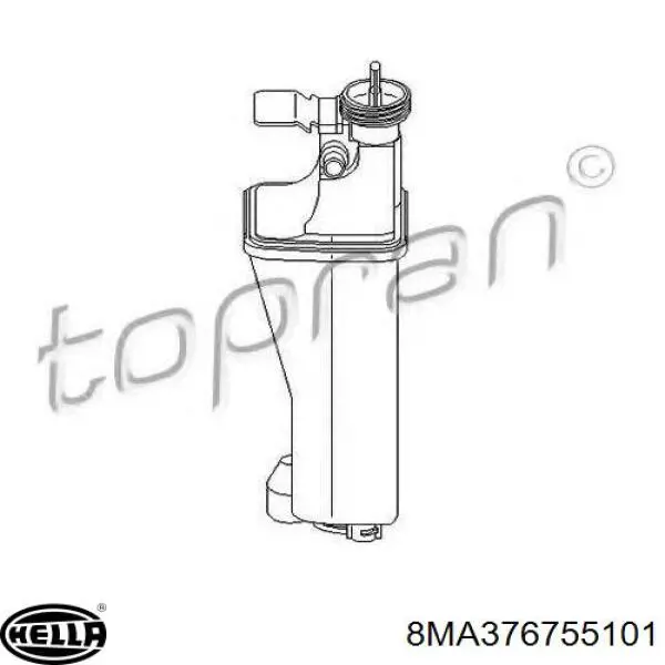 Tanque de expansão do sistema de esfriamento 8MA376755101 HELLA