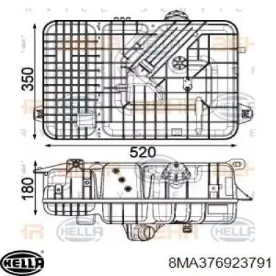 CRT236000P Mahle Original Tanque de expansão do sistema de esfriamento