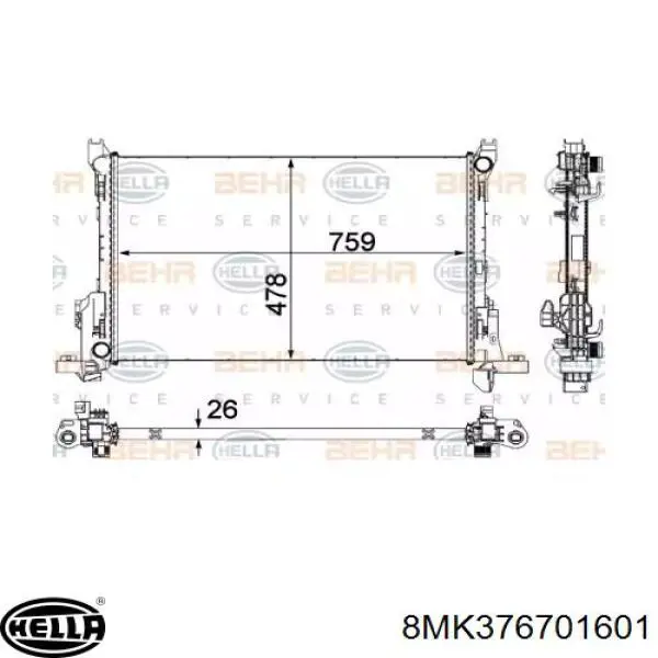 Radiador de esfriamento de motor General Motors 93868888 preço, a partir de 176,68 USD