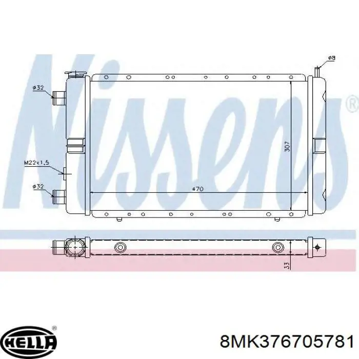 Compre 54684 NRF Radiador de esfriamento de motor