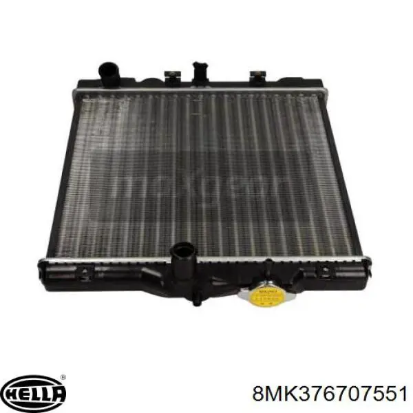 Radiador de esfriamento de motor 8MK376707551 HELLA