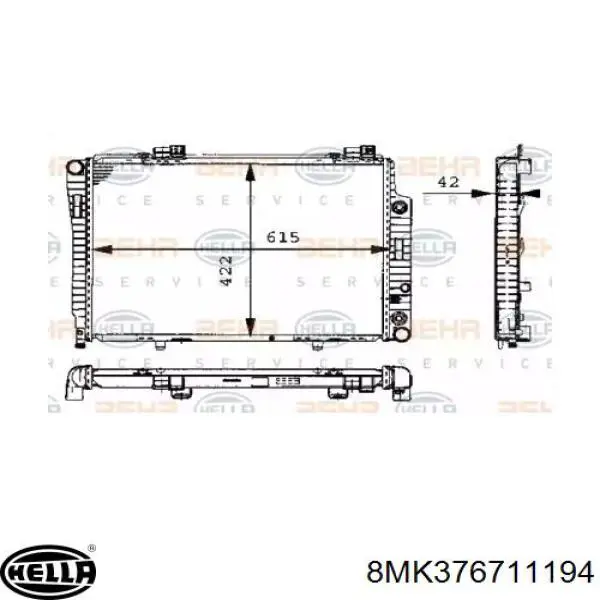 Compre 2025003103 Mercedes Radiador de esfriamento de motor