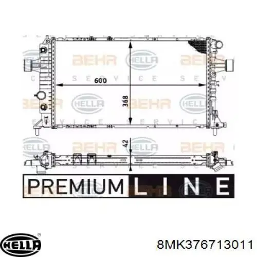 Compre 8MK376713011 HELLA Radiador de esfriamento de motor