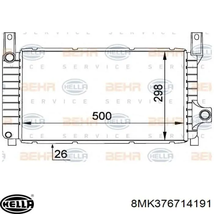 Radiador de esfriamento de motor BM470 Magneti Marelli