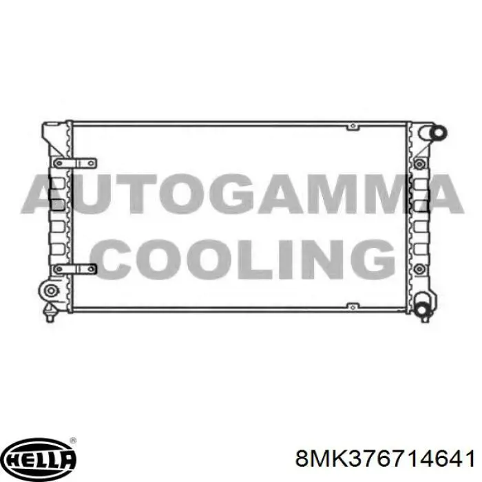 Radiador de esfriamento de motor 8MK376714641 HELLA