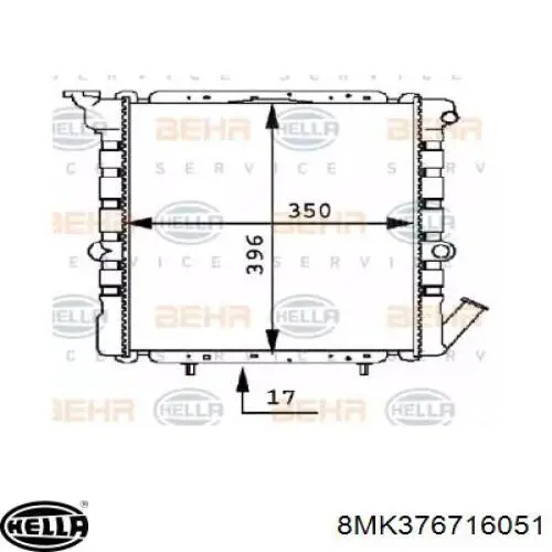 Compre 883729 VALEO Radiador de esfriamento de motor
