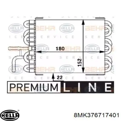 Radiador de esfriamento de combustível HELLA 8MK376717401 preço, a partir de 256,36 USD