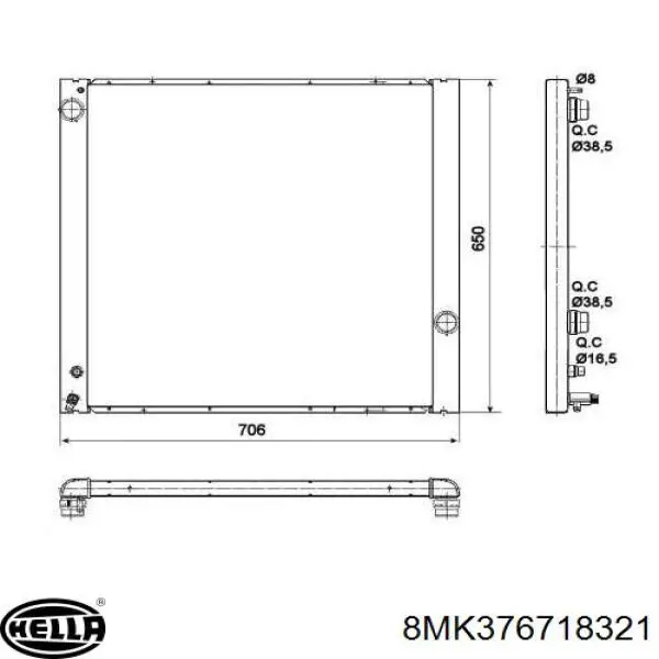 Compre PCC000850 Land Rover Radiador de esfriamento de motor