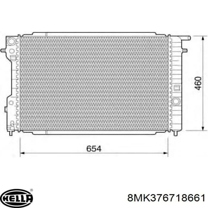 Compre 52463046 General Motors Radiador de esfriamento de motor