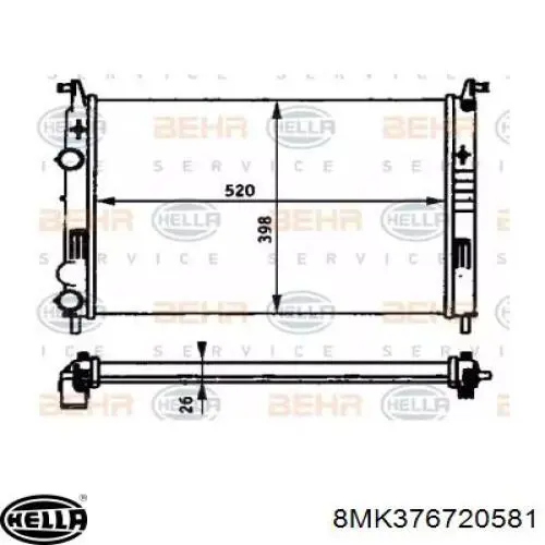 Compre 61782 Nissens Radiador de esfriamento de motor