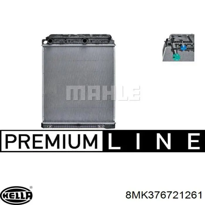 Radiador de esfriamento de motor 9705000403 Mercedes